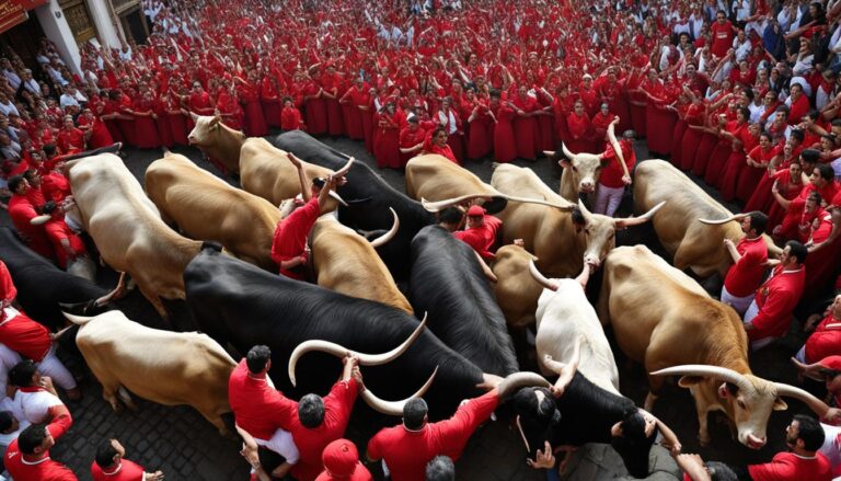 Encierro de toros en San Fermín